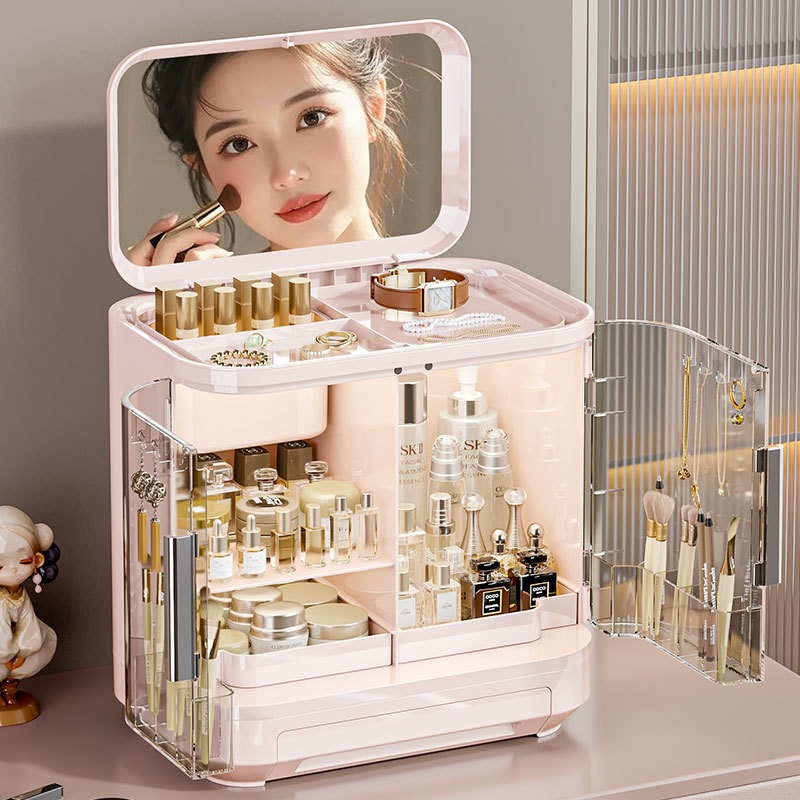 Luxury High End Skincare - Cosmetics storage box, mirror, high-end feel,