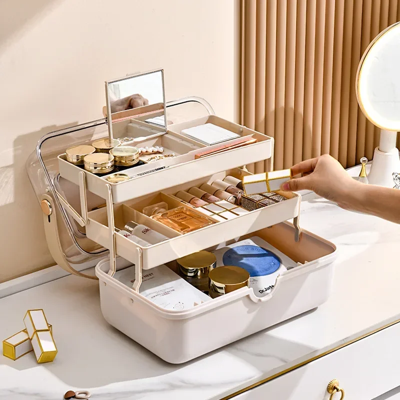 Luxury High End Skincare - Light Luxury Cosmetics Storage Box Desktop