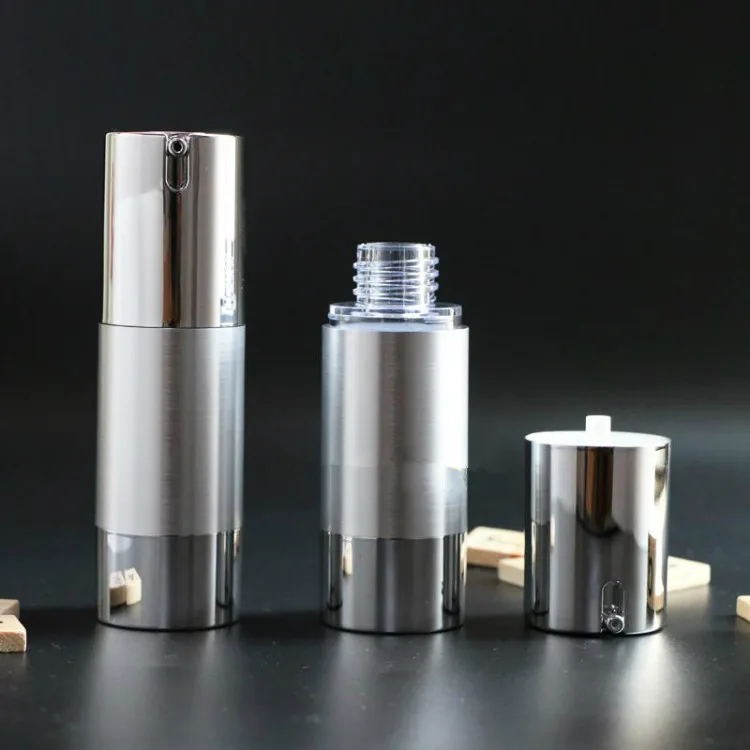 Luxury Skincare Bottles - 10pcs Luxury Gold Silver Empty Airless