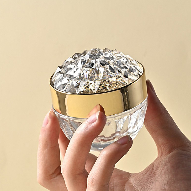 1pcs Luxury Diamond 50g Glass  - огляд і ціна Luxury Skincare Bottles