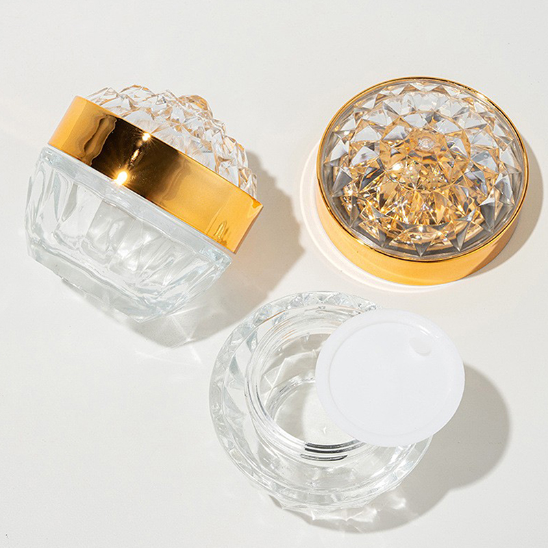 1pcs Luxury Diamond 50g Glass  - огляд і ціна Luxury Skincare Bottles