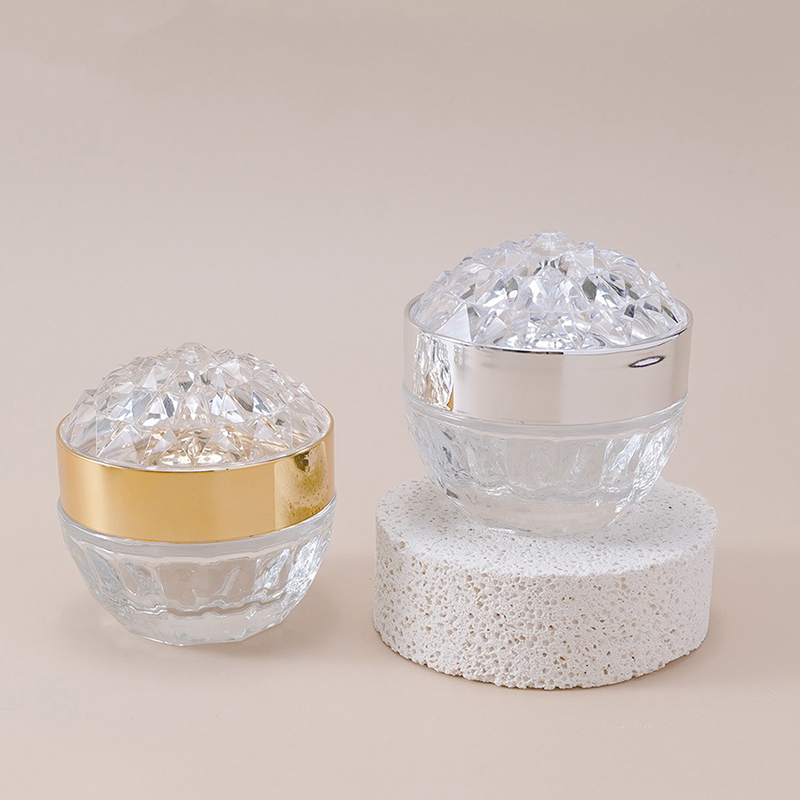 Luxury Diamond 50g Glass Face  - огляд і ціна Luxury Skincare Bottles