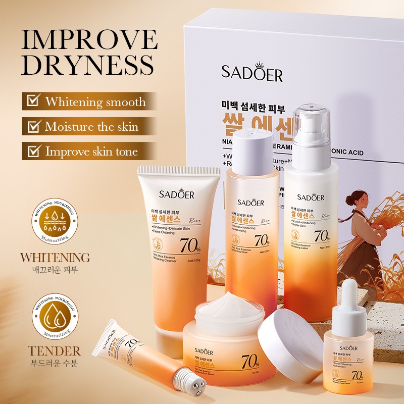 70% Rice Moisturizing Anti-Wri - огляд і ціна Luxury Skincare Kit