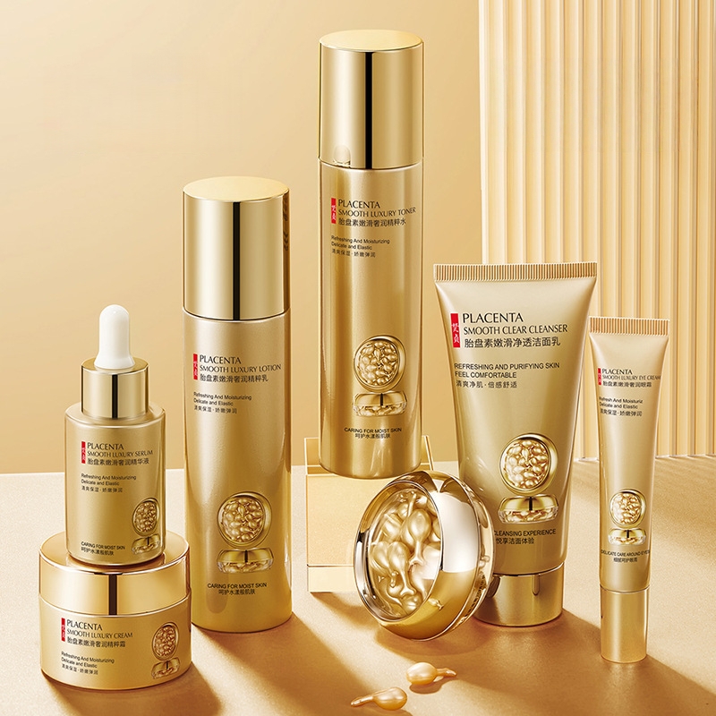 Placenta Skin Care Seven-Piece - огляд і ціна Luxury Skincare Kit