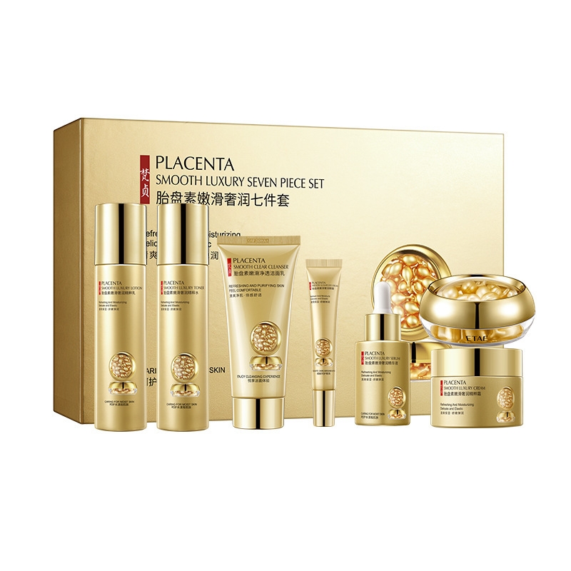 Placenta Skin Care Seven-Piece - огляд і ціна Luxury Skincare Kit