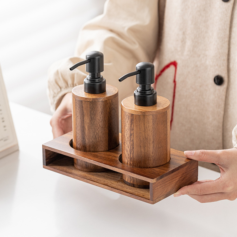 Walnut wood press-type portion - огляд і ціна Luxury Skincare Bottles