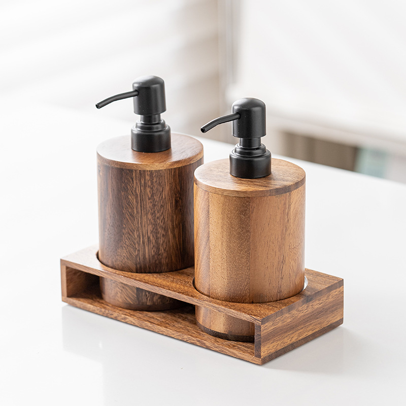 Walnut wood press-type portion - огляд і ціна Luxury Skincare Bottles