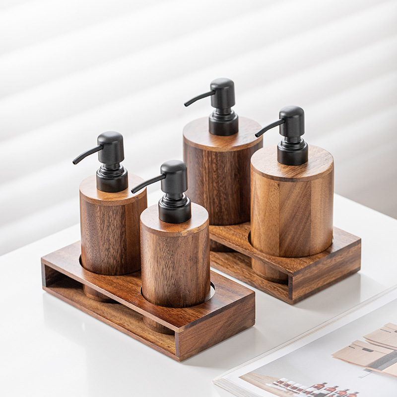 Walnut wood press-type portion - огляд і ціна Luxury Skincare Bottles