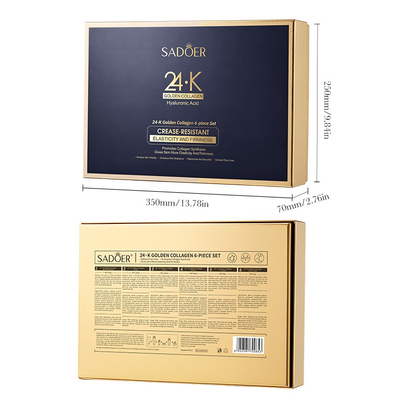 24K Gold Collagen Protein Skin - огляд і ціна Luxury Skincare Kit