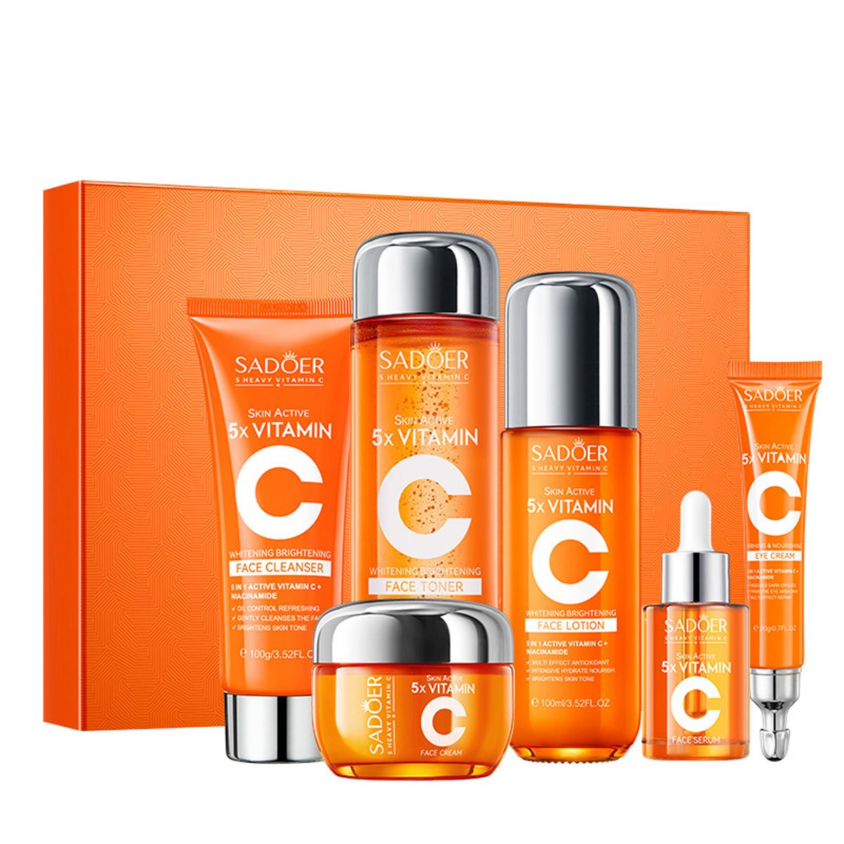 Vitamin C Skincare 6-Piece Gif - огляд і ціна Luxury Skincare Kit