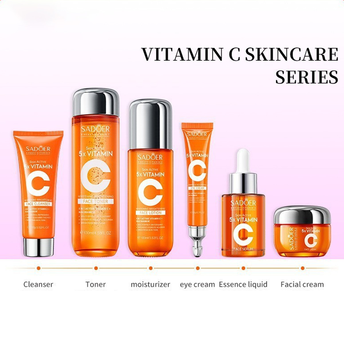 Vitamin C Skincare 6-Piece Gif - огляд і ціна Luxury Skincare Kit